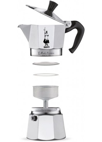 Moka Bialetti 'La Mokina' 40 ml modelo pequeño de una taza - CafeStore