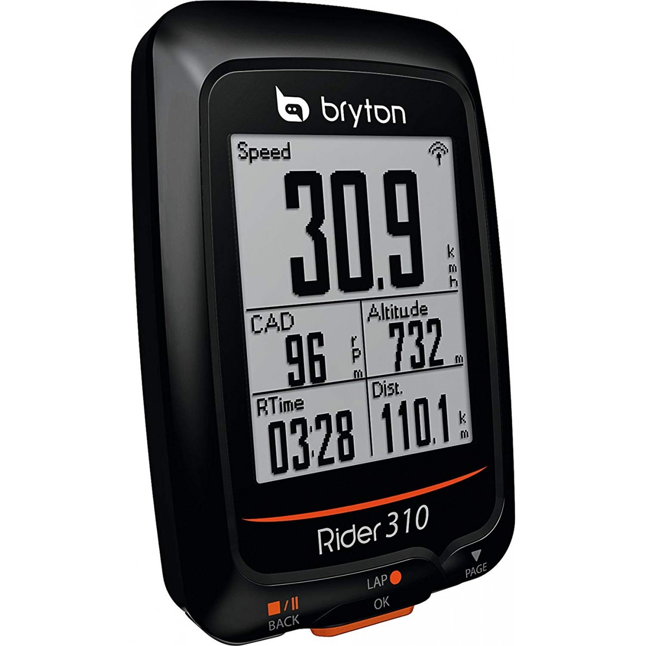 Negro Unisex Bryton Rider 310T Ordenador de Ciclismo con GPS Talla /Única